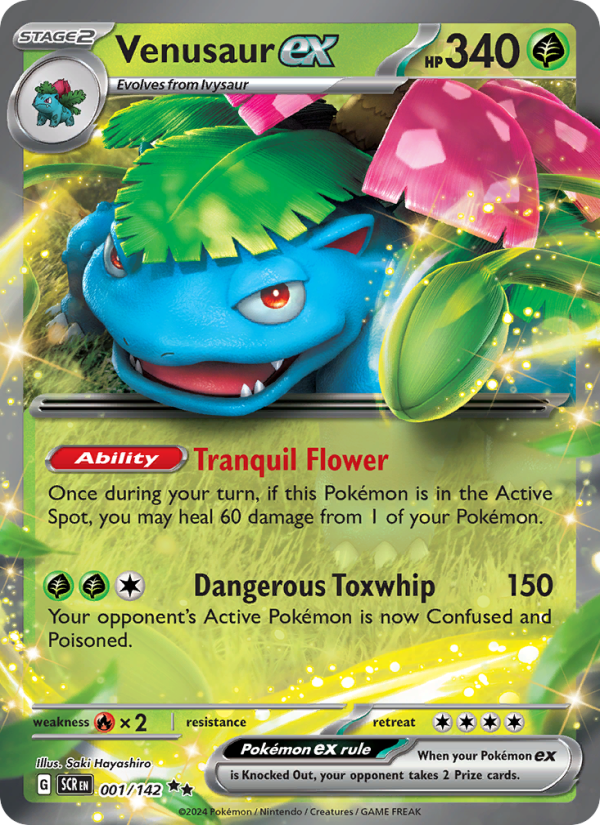 Venusaur ex - Pokémon TCG Card