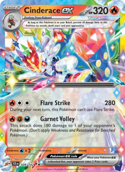 Cinderace ex - pokemon TCG Card