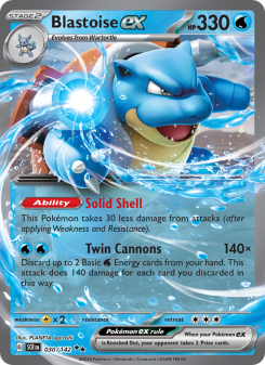 Blastoise ex - pokemon TCG Card