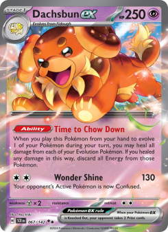 Dachsbun ex - pokemon TCG Card