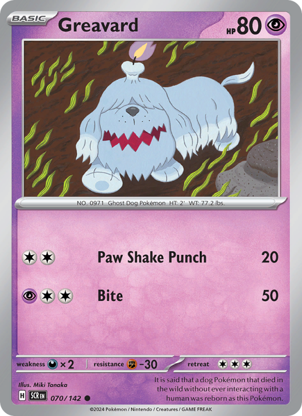 Greavard - Pokémon TCG Card