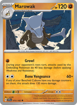 Marowak - pokemon TCG Card