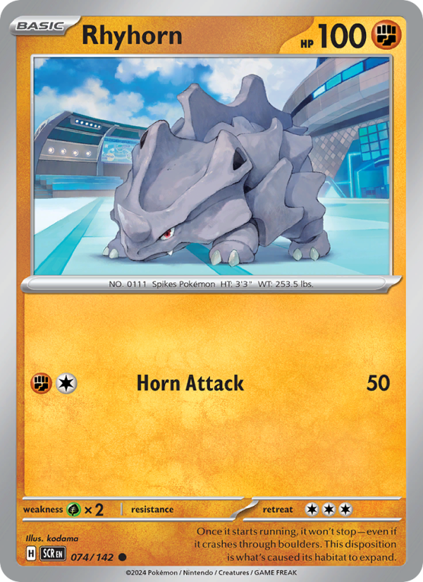 Rhyhorn - Pokémon TCG Card