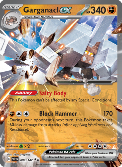 Garganacl ex - pokemon TCG Card