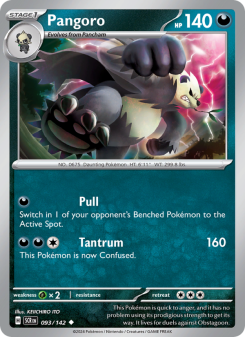 Pangoro - pokemon TCG Card