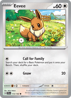 Eevee - pokemon TCG Card