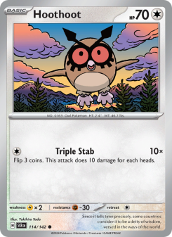 Hoothoot - pokemon TCG Card
