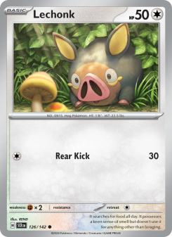 Lechonk - pokemon TCG Card