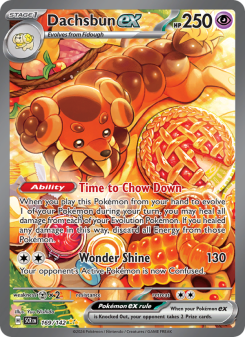 Dachsbun ex - pokemon TCG Card