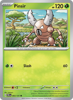 Pinsir - pokemon TCG Card