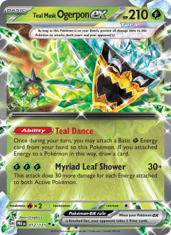 Teal Mask Ogerpon ex - pokemon TCG Card