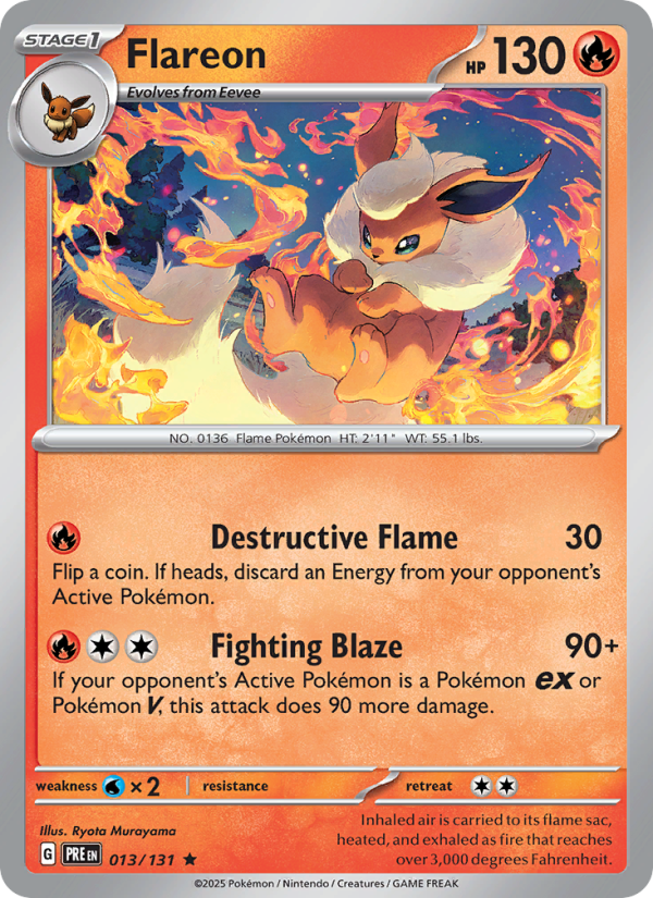 Flareon - Pokémon TCG Card