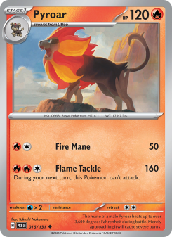 Pyroar - pokemon TCG Card