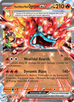 Hearthflame Mask Ogerpon ex - pokemon TCG Card