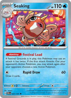 Seaking - pokemon TCG Card