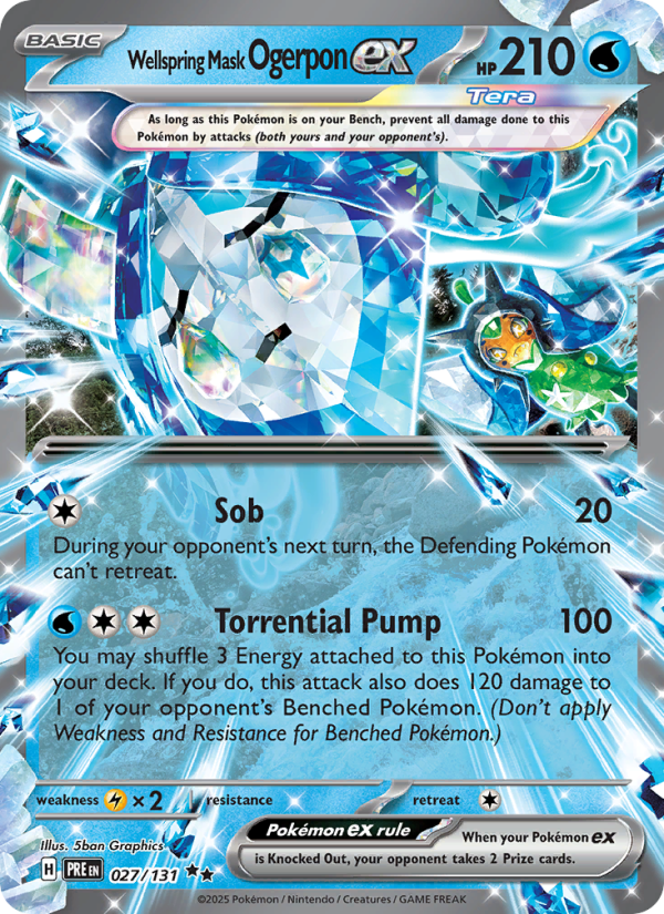 Wellspring Mask Ogerpon ex - Pokémon TCG Card