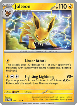 Jolteon - pokemon TCG Card