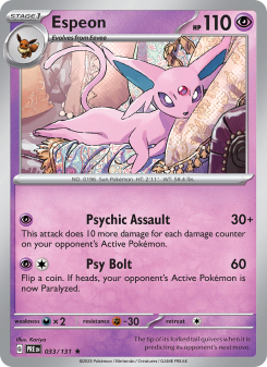 Espeon - pokemon TCG Card