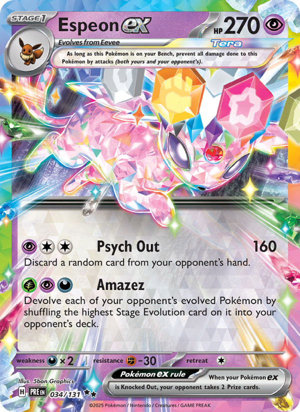 Espeon ex - Pokémon TCG Card