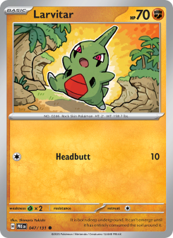 Larvitar - pokemon TCG Card