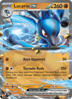 Lucario ex - pokemon TCG Card