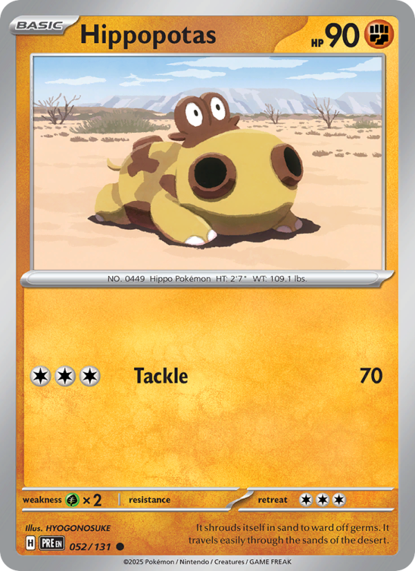 Hippopotas - Pokémon TCG Card