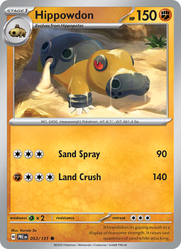 Hippowdon - Pokémon TCG Card