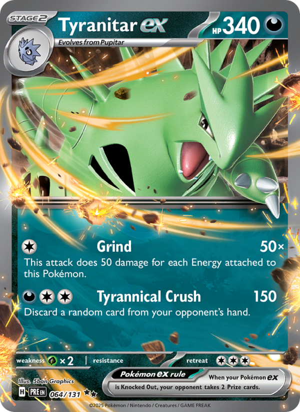Tyranitar ex - Pokémon TCG Card
