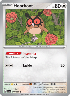 Hoothoot - pokemon TCG Card