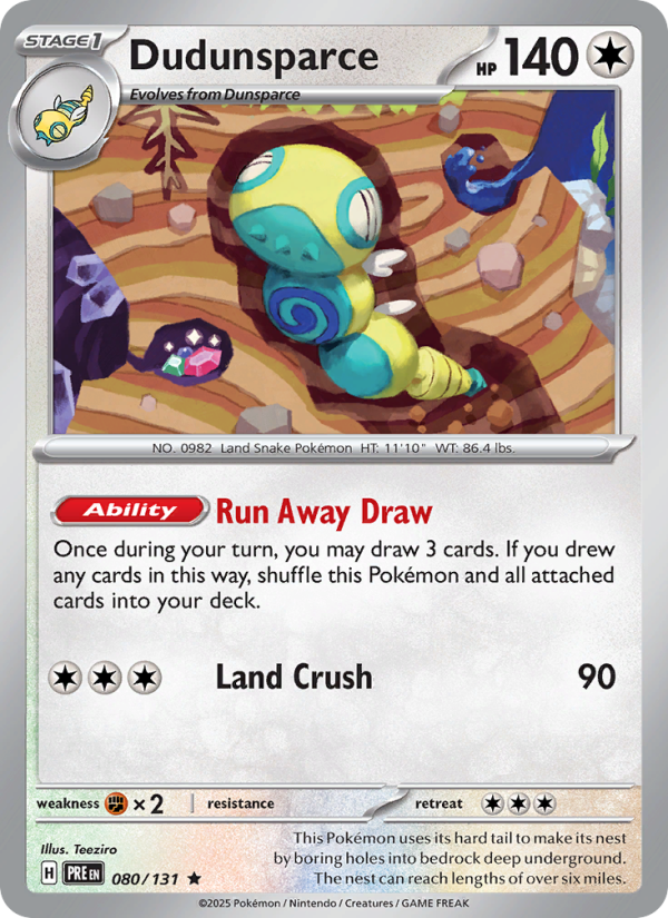 Dudunsparce - Pokémon TCG Card