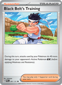 Black Belt's Training - pokemon TCG Card