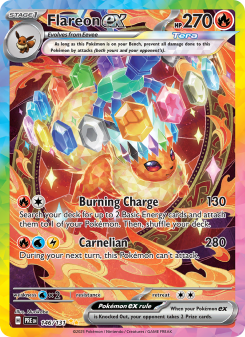 Flareon ex - pokemon TCG Card