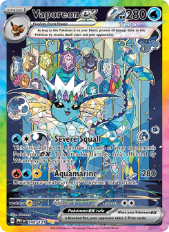 Vaporeon ex - pokemon TCG Card
