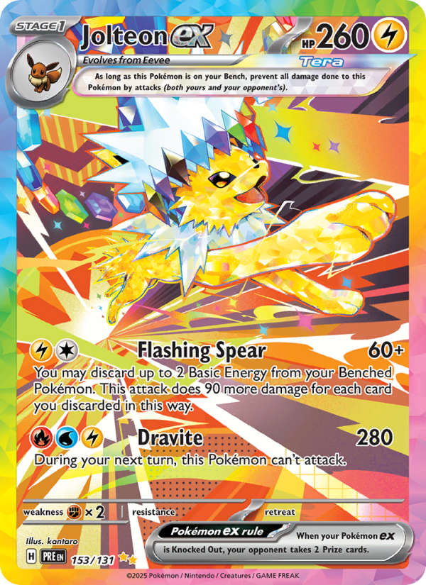 Jolteon ex - Pokémon TCG Card