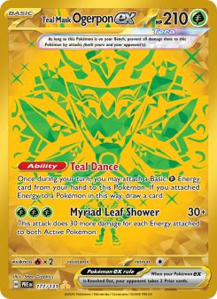 Teal Mask Ogerpon ex - pokemon TCG Card