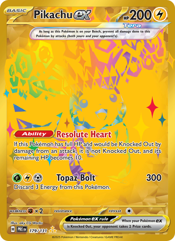 Pikachu ex - Pokémon TCG Card