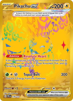 Pikachu ex - pokemon TCG Card