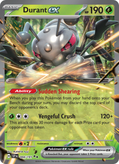 Durant ex - pokemon TCG Card
