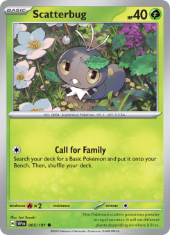 Scatterbug - pokemon TCG Card