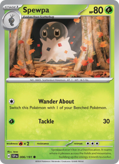 Spewpa - pokemon TCG Card
