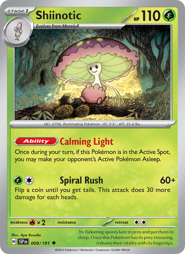 Shiinotic - Pokémon TCG Card