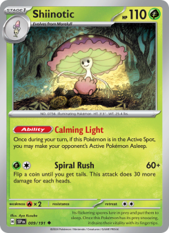 Shiinotic - pokemon TCG Card