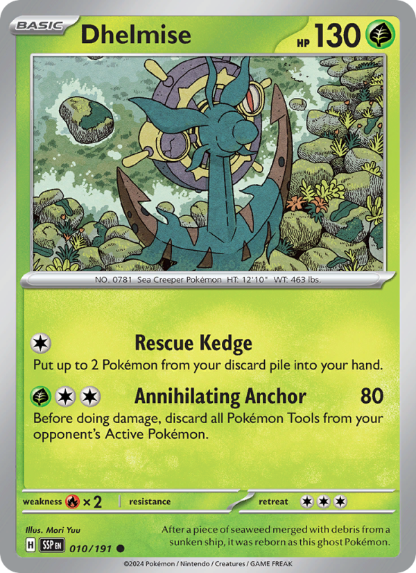 Dhelmise - Pokémon TCG Card