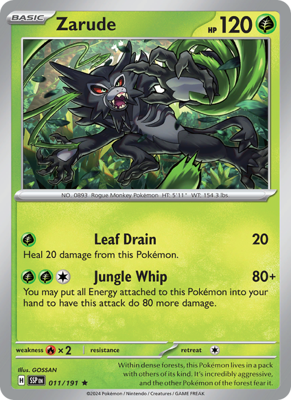 Zarude - Pokémon TCG Card