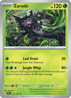 Zarude - pokemon TCG Card