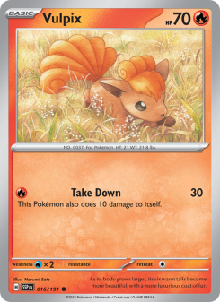 Vulpix - pokemon TCG Card