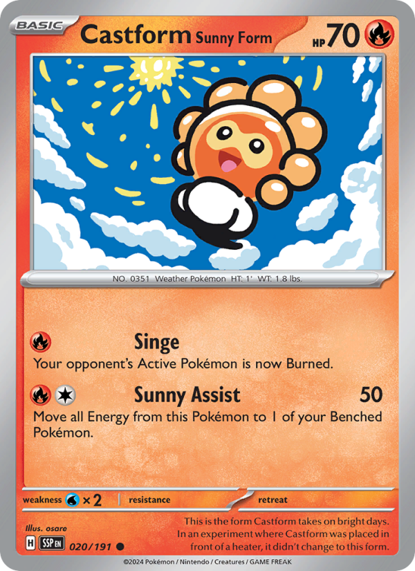 Castform Sunny Form - Pokémon TCG Card