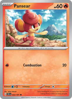 Pansear - pokemon TCG Card