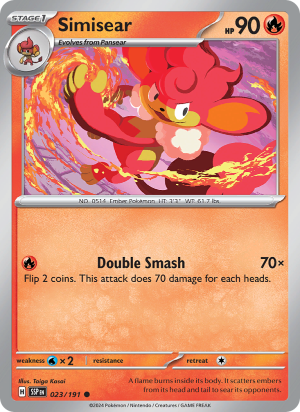 Simisear - Pokémon TCG Card