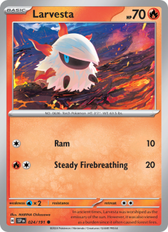 Larvesta - pokemon TCG Card
